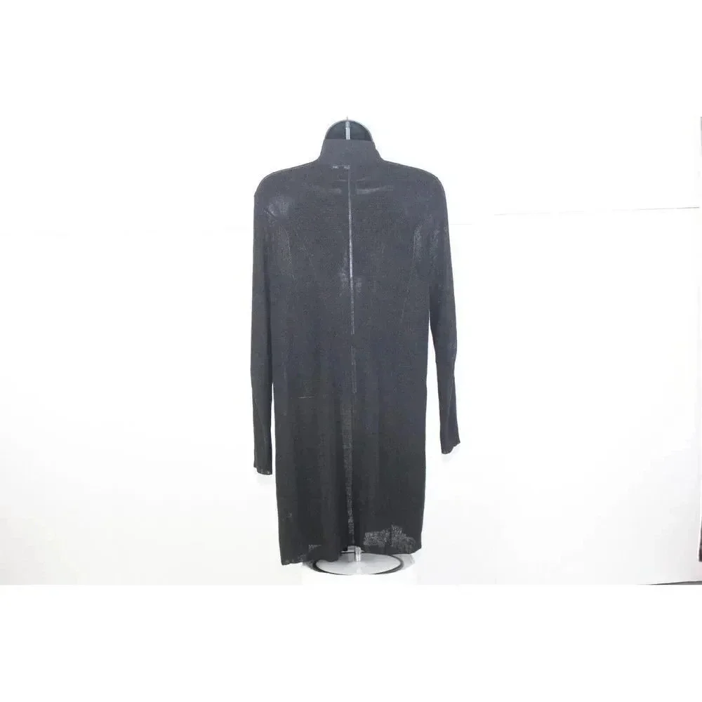 Eileen Fisher Black Open Front Knit Cardigan Size XS Womens - Picture 6 of 9